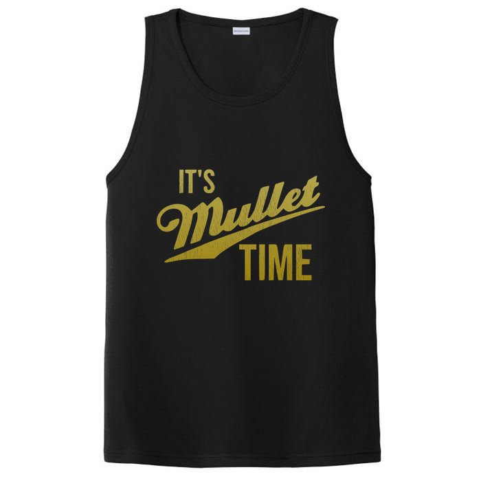 It's Mullet Time, Funny Redneck Mullet PosiCharge Competitor Tank