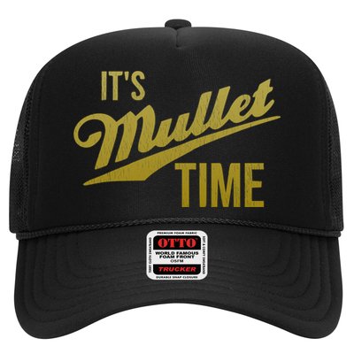 It's Mullet Time, Funny Redneck Mullet Trucker Hat