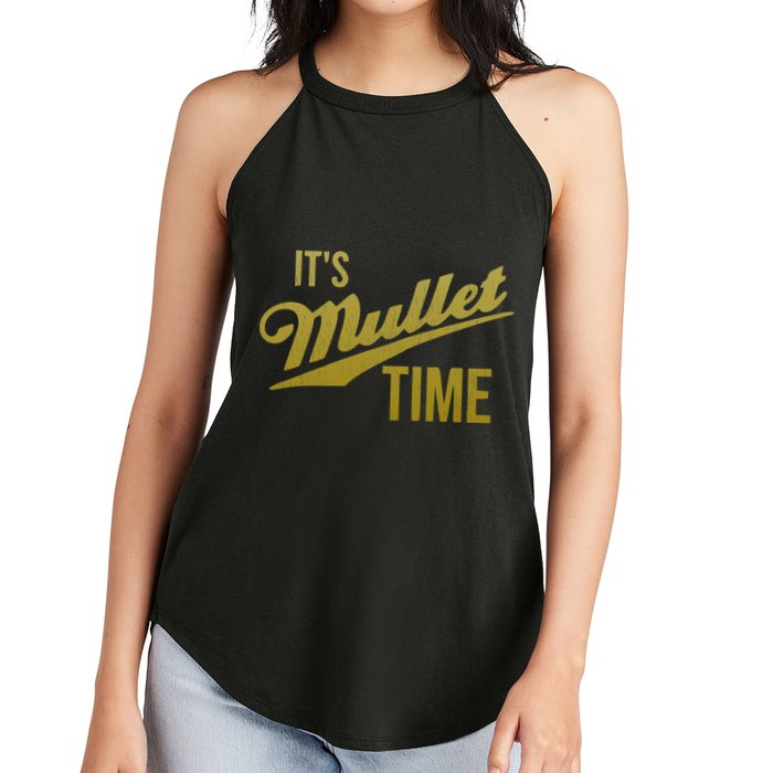 It's Mullet Time, Funny Redneck Mullet Women's Perfect Tri Rocker Tank