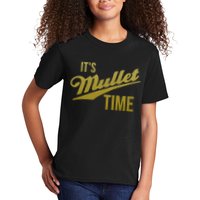 It's Mullet Time, Funny Redneck Mullet Kids T-Shirt