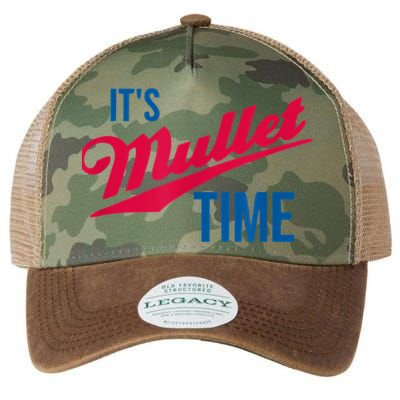 It's Mullet Time, Funny Redneck Mullet Legacy Tie Dye Trucker Hat