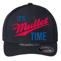 It's Mullet Time, Funny Redneck Mullet Flexfit Unipanel Trucker Cap