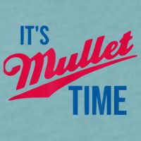 It's Mullet Time, Funny Redneck Mullet Sueded Cloud Jersey T-Shirt