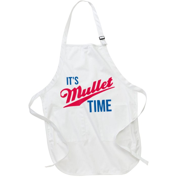It's Mullet Time, Funny Redneck Mullet Apron