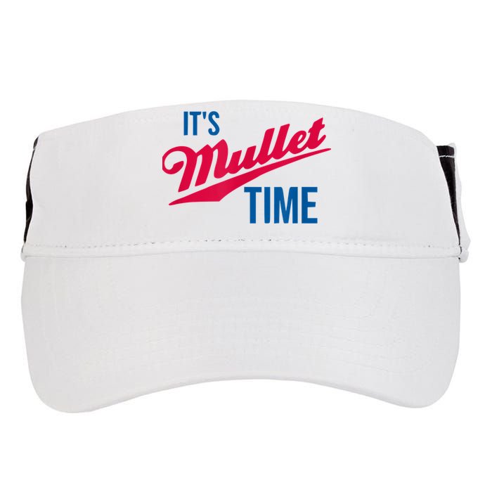 It's Mullet Time, Funny Redneck Mullet Adult Drive Performance Visor