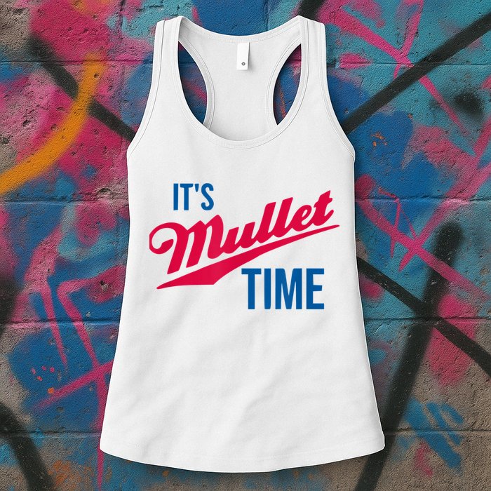 It's Mullet Time, Funny Redneck Mullet Womens Tank Top