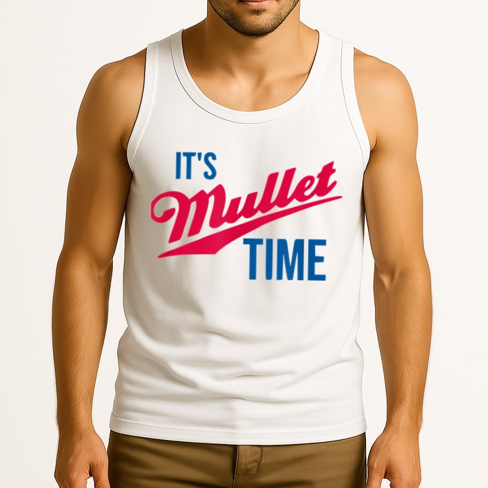 It's Mullet Time, Funny Redneck Mullet Tank Top
