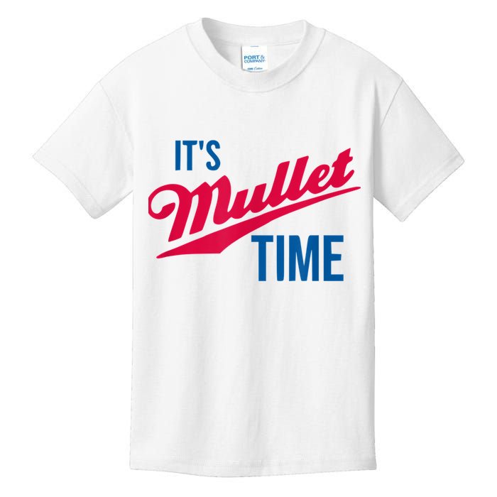 It's Mullet Time, Funny Redneck Mullet Kids T-Shirt