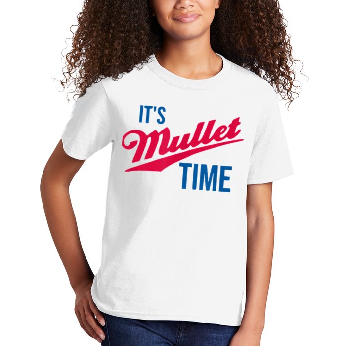 It's Mullet Time, Funny Redneck Mullet Kids T-Shirt