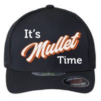 It's Mullet Time, Funny Redneck Mullet Flexfit Unipanel Trucker Cap