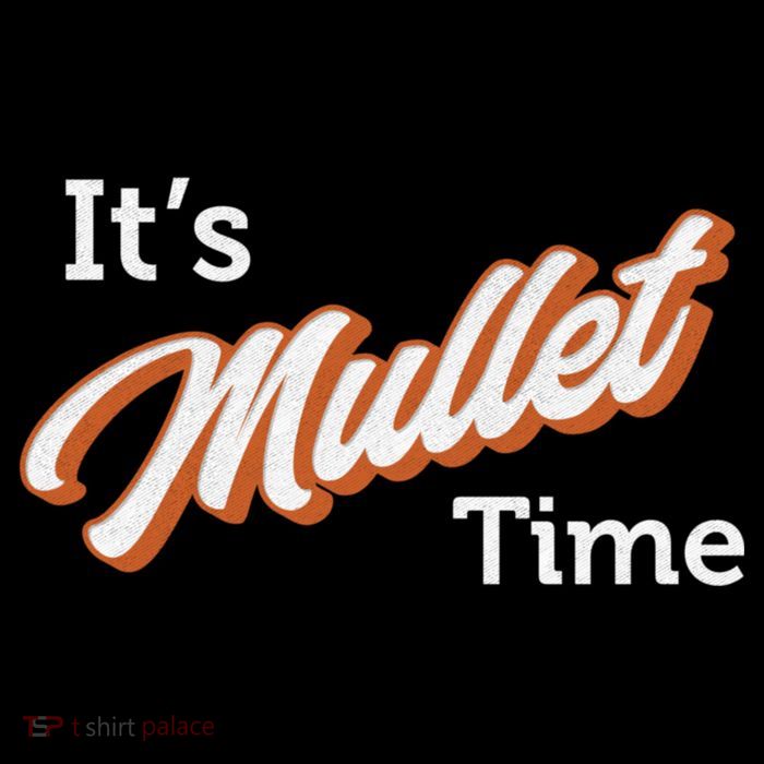It's Mullet Time, Funny Redneck Mullet Flexfit Unipanel Trucker Cap