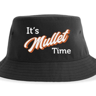 It's Mullet Time, Funny Redneck Mullet Sustainable Bucket Hat