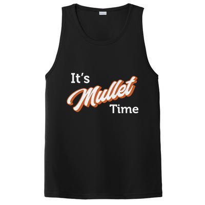 It's Mullet Time, Funny Redneck Mullet PosiCharge Competitor Tank