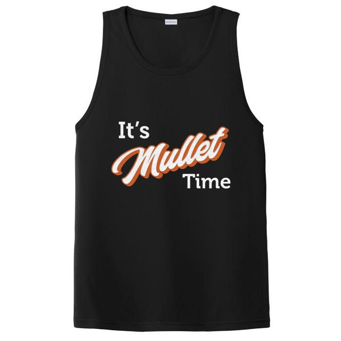 It's Mullet Time, Funny Redneck Mullet PosiCharge Competitor Tank