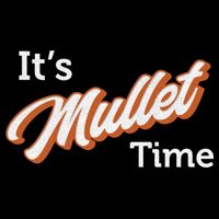 It's Mullet Time, Funny Redneck Mullet Cropped Pullover Crew
