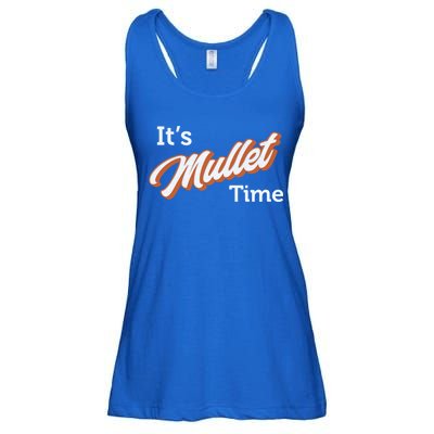 It's Mullet Time, Funny Redneck Mullet Ladies Essential Flowy Tank