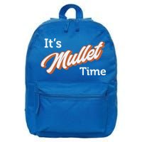 It's Mullet Time, Funny Redneck Mullet 16 in Basic Backpack