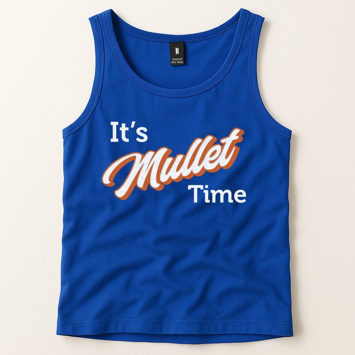 It's Mullet Time, Funny Redneck Mullet Tank Top
