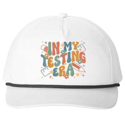 In My Testing Era Funny Testing Teacher Snapback Five-Panel Rope Hat