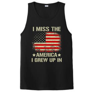 I Miss The America I Grew Up In American Flag Gift PosiCharge Competitor Tank