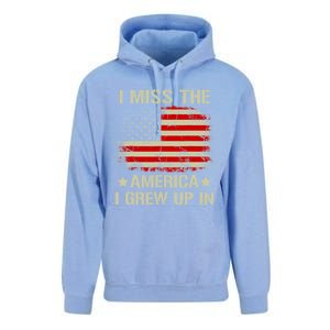 I Miss The America I Grew Up In American Flag Gift Unisex Surf Hoodie