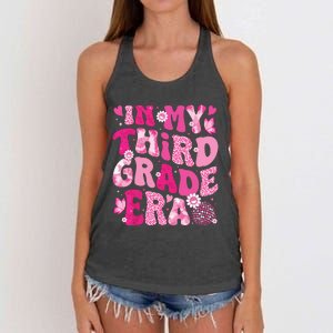 In My Third Grade Era Teachers Women Back To School Girl Women's Knotted Racerback Tank