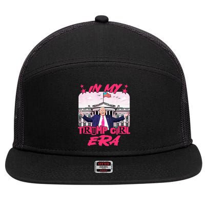 In My Trump Girl Era 7 Panel Mesh Trucker Snapback Hat