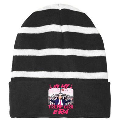 In My Trump Girl Era Striped Beanie with Solid Band