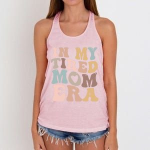 In My Tired Mom Era For Mamas Gift Women's Knotted Racerback Tank