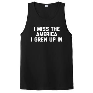 I Miss The America I Grew Up In Funny Conservative Political Cool Gift PosiCharge Competitor Tank