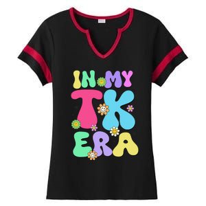 In My Tk Era Back To School First Day Of Tk Teacher Girl Gift Ladies Halftime Notch Neck Tee