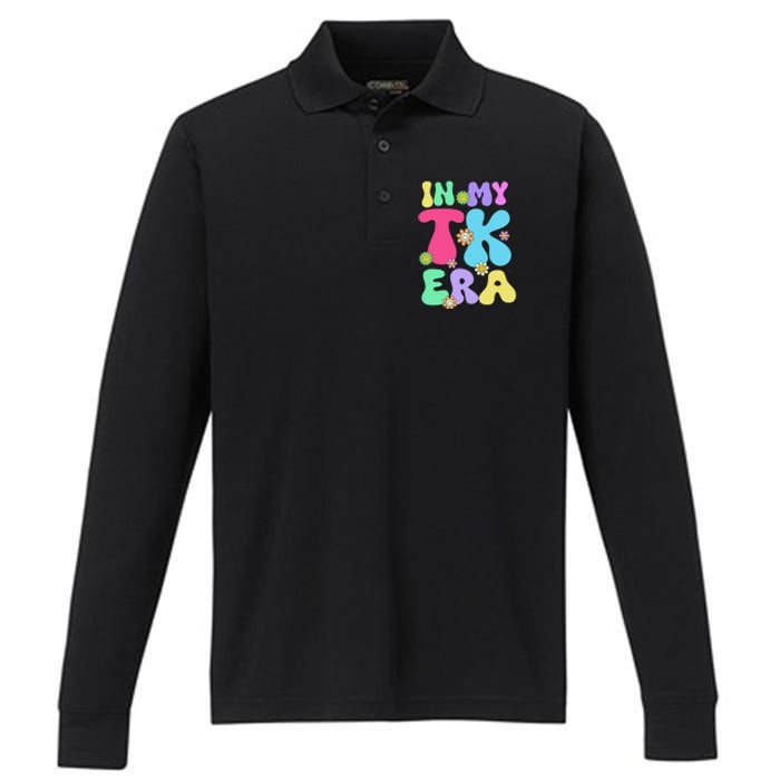 In My Tk Era Back To School First Day Of Tk Teacher Girl Gift Performance Long Sleeve Polo