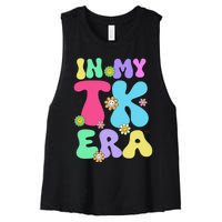 In My Tk Era Back To School First Day Of Tk Teacher Girl Gift Women's Racerback Cropped Tank