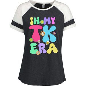 In My Tk Era Back To School First Day Of Tk Teacher Girl Gift Enza Ladies Jersey Colorblock Tee