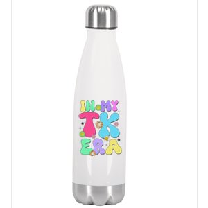 In My Tk Era Back To School First Day Of Tk Teacher Girl Gift Stainless Steel Insulated Water Bottle