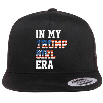 In My Trump Era Usa American Flag Trump 2024 Election Gift Flatbill Hat