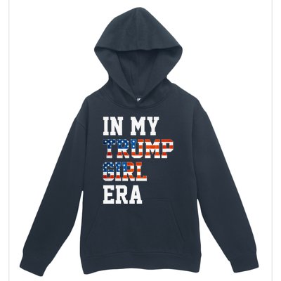 In My Trump Era Usa American Flag Trump 2024 Election Gift Urban Pullover Hoodie