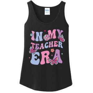 In My Teacher Era First Day Of School Back To School Ladies Essential Tank