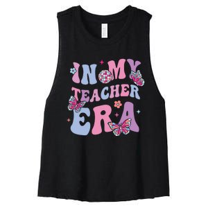 In My Teacher Era First Day Of School Back To School Women's Racerback Cropped Tank