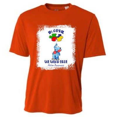 I Make The World Augreat Giftsome Autism Awareness Month Puzzle Piece Cute Gift Cooling Performance Crew T-Shirt