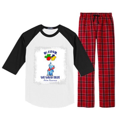 I Make The World Augreat Giftsome Autism Awareness Month Puzzle Piece Cute Gift Raglan Sleeve Pajama Set