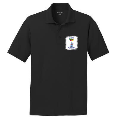 I Make The World Augreat Giftsome Autism Awareness Month Puzzle Piece Cute Gift PosiCharge RacerMesh Polo