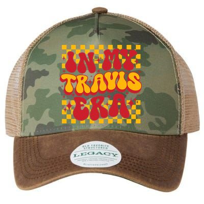 In My Travis Era Retro Groovy Legacy Tie Dye Trucker Hat