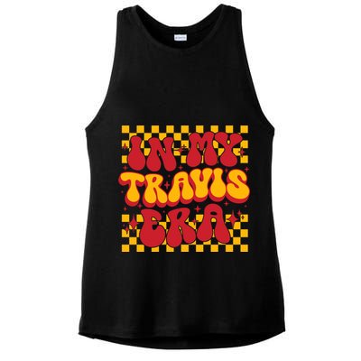 In My Travis Era Retro Groovy Ladies PosiCharge Tri-Blend Wicking Tank