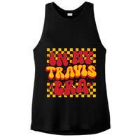 In My Travis Era Retro Groovy Ladies PosiCharge Tri-Blend Wicking Tank