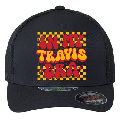 In My Travis Era Retro Groovy Flexfit Unipanel Trucker Cap
