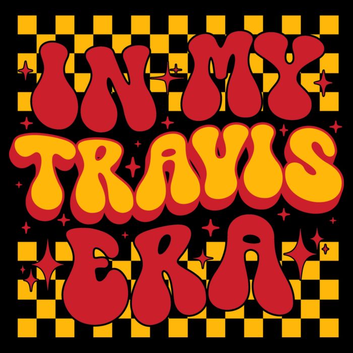 In My Travis Era Retro Groovy Button
