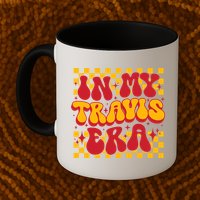 In My Travis Era Retro Groovy Mug