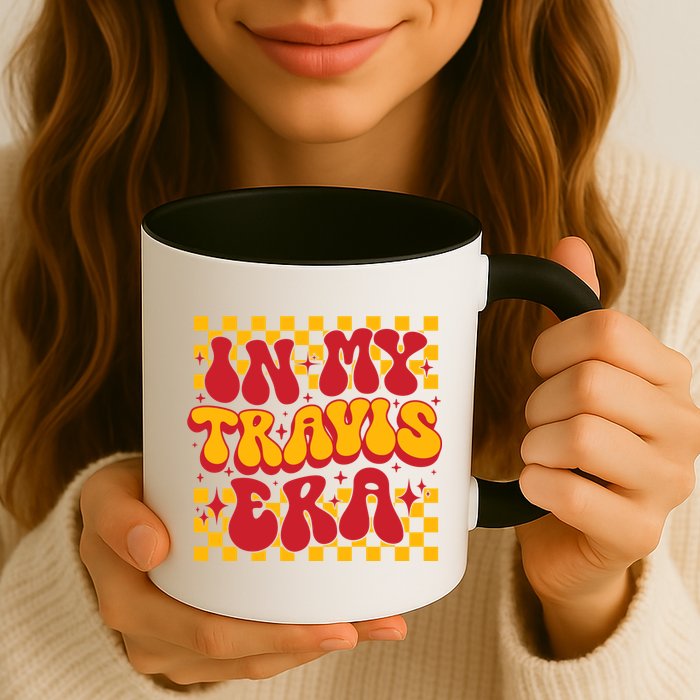 In My Travis Era Retro Groovy Mug