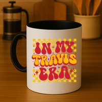 In My Travis Era Retro Groovy Mug